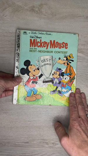 Mickey Mouse Best-Neighbor Contest - Little Golden Book