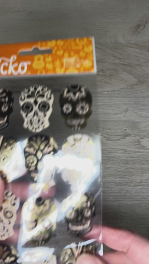 Sugar Skull wtih foil stickers