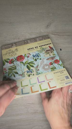Time to Flourish Graphics45 calendar cardstock