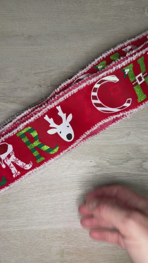 Christmas Holiday ribbon - by the yard or spool