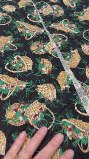 1994 Classic Cottons basket fabric - 1/4 yard