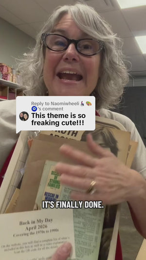 Back in My Day junk journal scrapbook box - April 2026