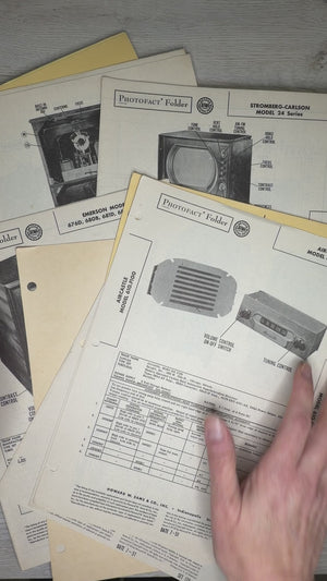 Photofact Folder bundles (1950s)