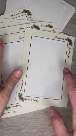 Season's Greetings Pinecone - FRONT ONLY