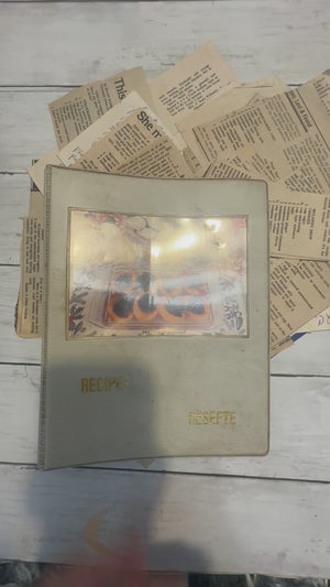 Recipe binder and tabs