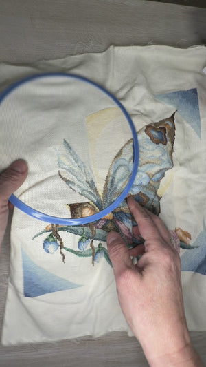 Butterfly Fairies Cross Stitch - work-in-progress