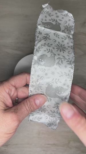 Doves stripe ribbon - by the yard or spool