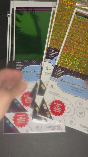 Metallic Transfer Foil sheets- 6x12 - NEW
