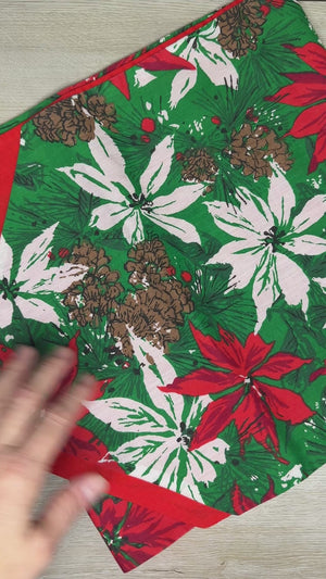 Poinsettia table runner