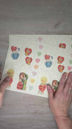 Valentine tags & candy hearts - LTP