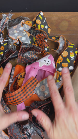 Halloween ribbon grab bag