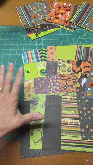 Halloween scrapbook paper & sticker bundle