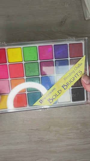 Inkadinkado Blending Chalks – Bold Brights Palette  - USED