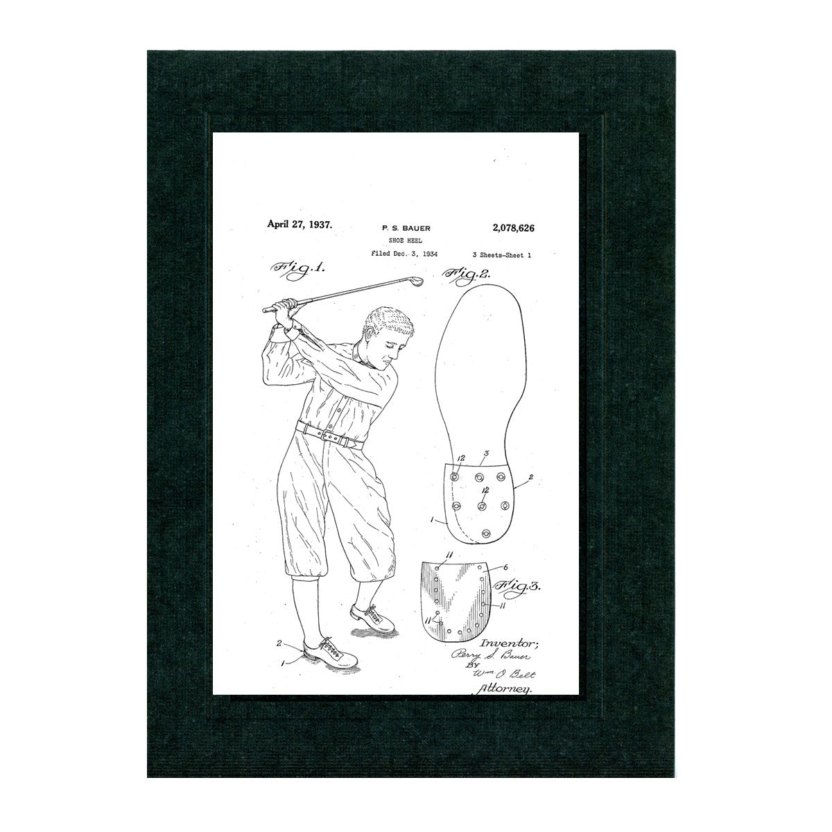 Golf Patents patent card set