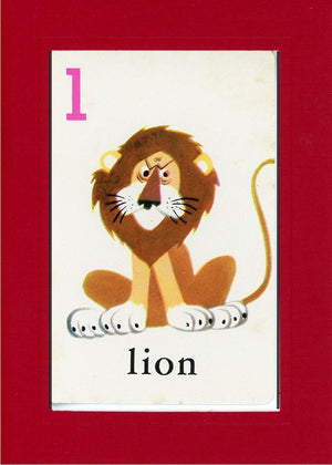 L is for Lion-Alphabet Soup-Plymouth Cards