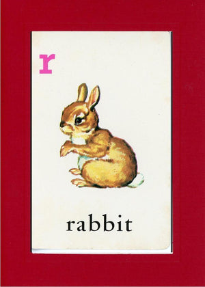 R is for Rabbit-Alphabet Soup-Plymouth Cards