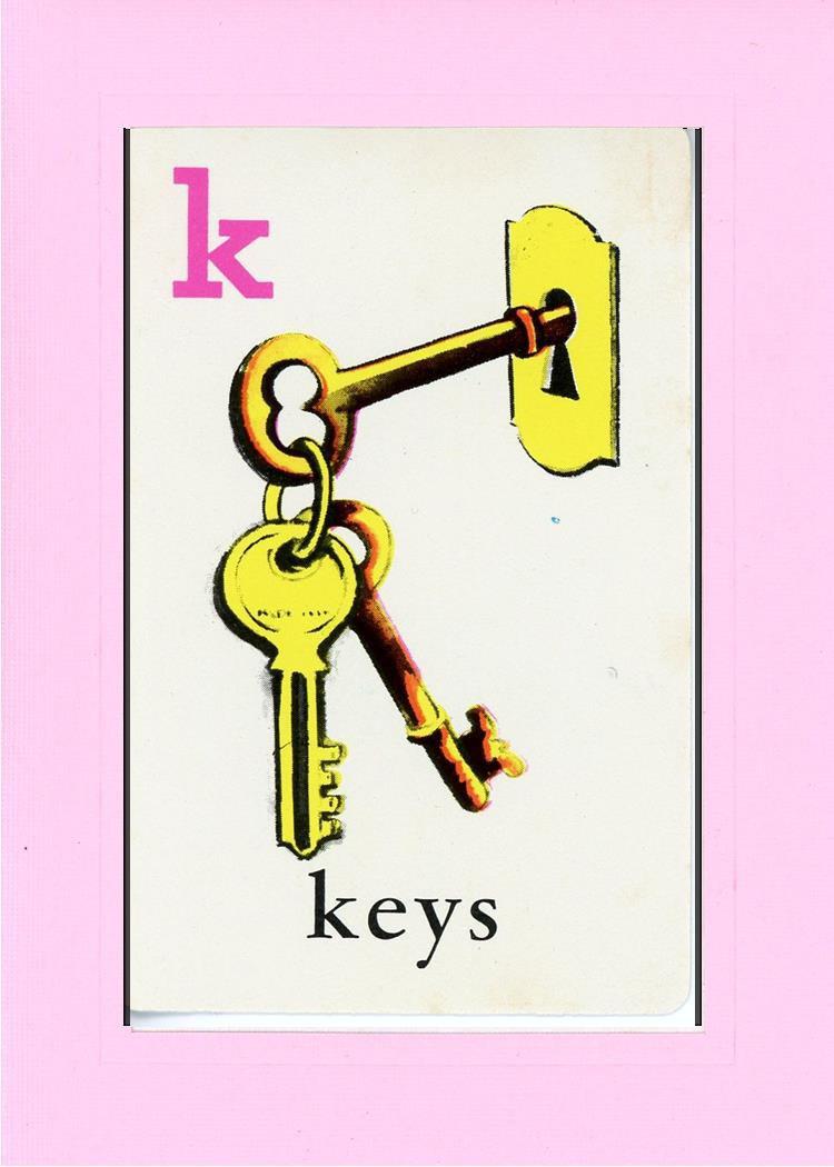 K is for Keys-Alphabet Soup-Plymouth Cards
