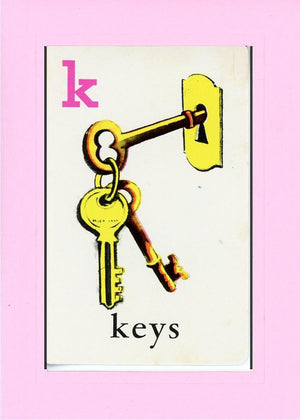 K is for Keys-Alphabet Soup-Plymouth Cards