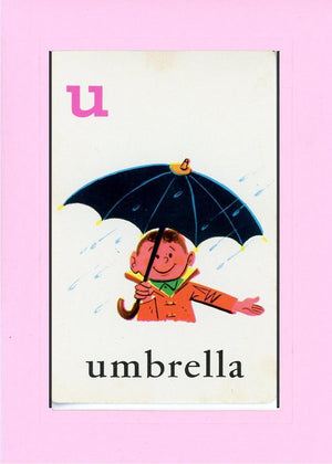 U is for Umbrella-Alphabet Soup-Plymouth Cards