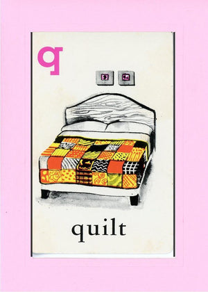 Q is for Quilt-Alphabet Soup-Plymouth Cards