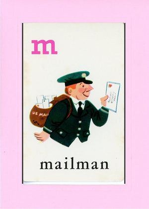 M is for Mailman-Alphabet Soup-Plymouth Cards