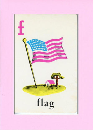 F is for Flag-Alphabet Soup-Plymouth Cards