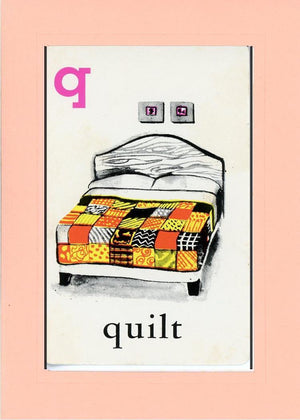 Q is for Quilt-Alphabet Soup-Plymouth Cards