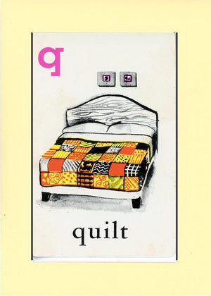 Q is for Quilt-Alphabet Soup-Plymouth Cards