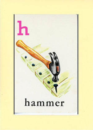 H is for Hammer-Alphabet Soup-Plymouth Cards