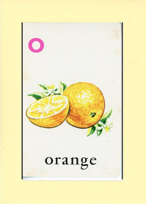 O is for Orange-Alphabet Soup-Plymouth Cards