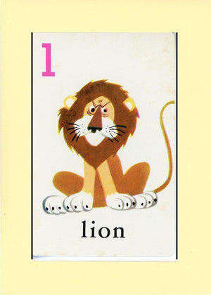 L is for Lion-Alphabet Soup-Plymouth Cards