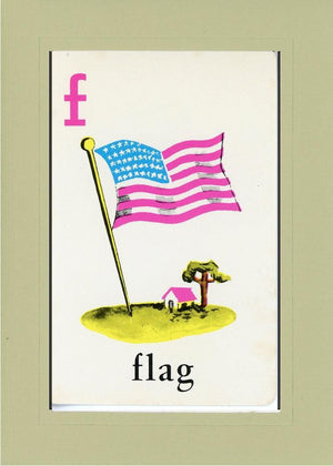 F is for Flag-Alphabet Soup-Plymouth Cards