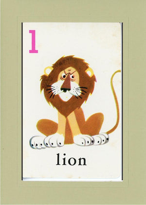 L is for Lion-Alphabet Soup-Plymouth Cards