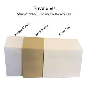 Shimmer White #S765 (textured)-Photo note cards-Plymouth Cards