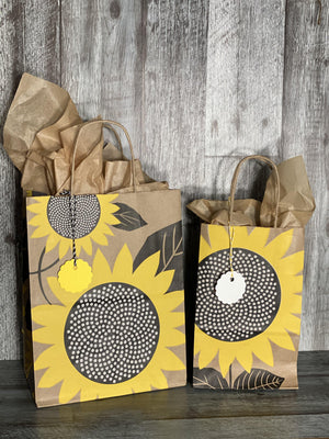 Gift Bag & Tag - Sunflower-Bags-Plymouth Cards