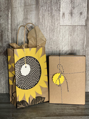 Gift Bag & Tag - Sunflower-Bags-Plymouth Cards
