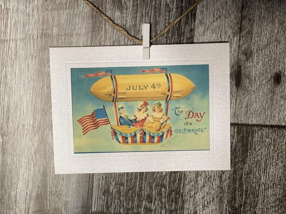 July 4th - Day We Celebrate-Greetings from the Past-Plymouth Cards