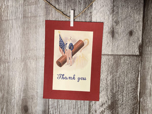 Patriotic Thank You-Greetings from the Past-Plymouth Cards