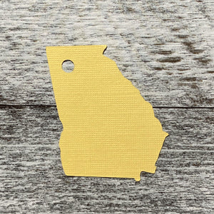 Georgia State Shape Gift Tag-Gift Tags-Plymouth Cards