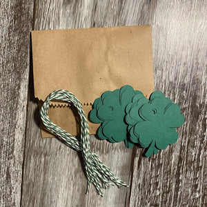 Four Leaf Clover shamrock-Gift Tags-Plymouth Cards