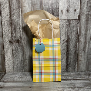 Gift Bag & Tag - Sunshine Plaid-Bags-Plymouth Cards