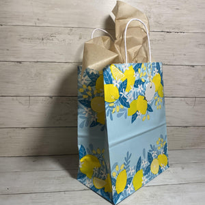 Gift Bag & Tag - Lemons-Bags-Plymouth Cards