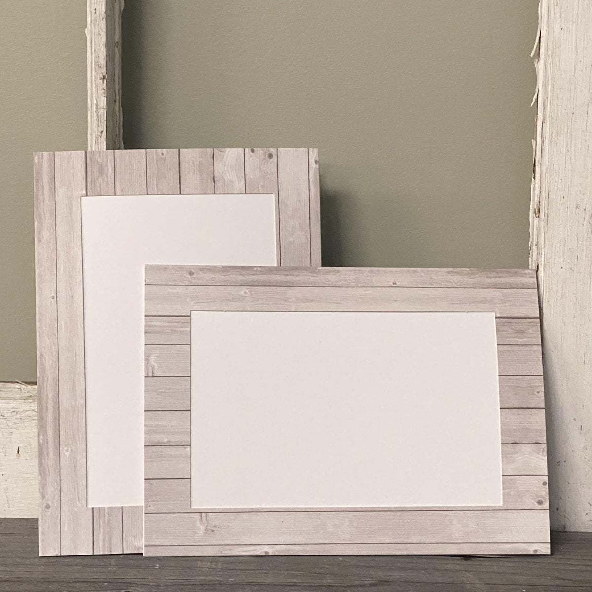 Weathered Wood #EDPC-WW-Photo note cards-Plymouth Cards