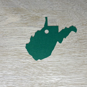 West Virginia State Shape Gift Tag-Gift Tags-Plymouth Cards