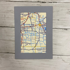 City State map card-Plymouth Cards