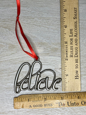 Believe Ornament-Plymouth Cards
