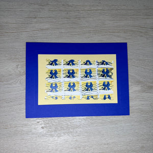 Stamp border - Love Bluebirds 39 cent stamp cards-Plymouth Cards