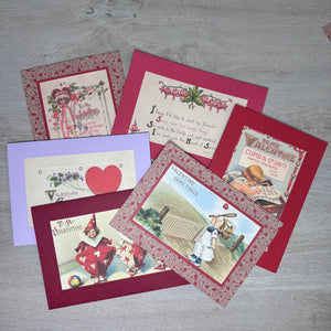 Valentine "Greetings from the Past" Sampler-Greetings from the Past-Plymouth Cards