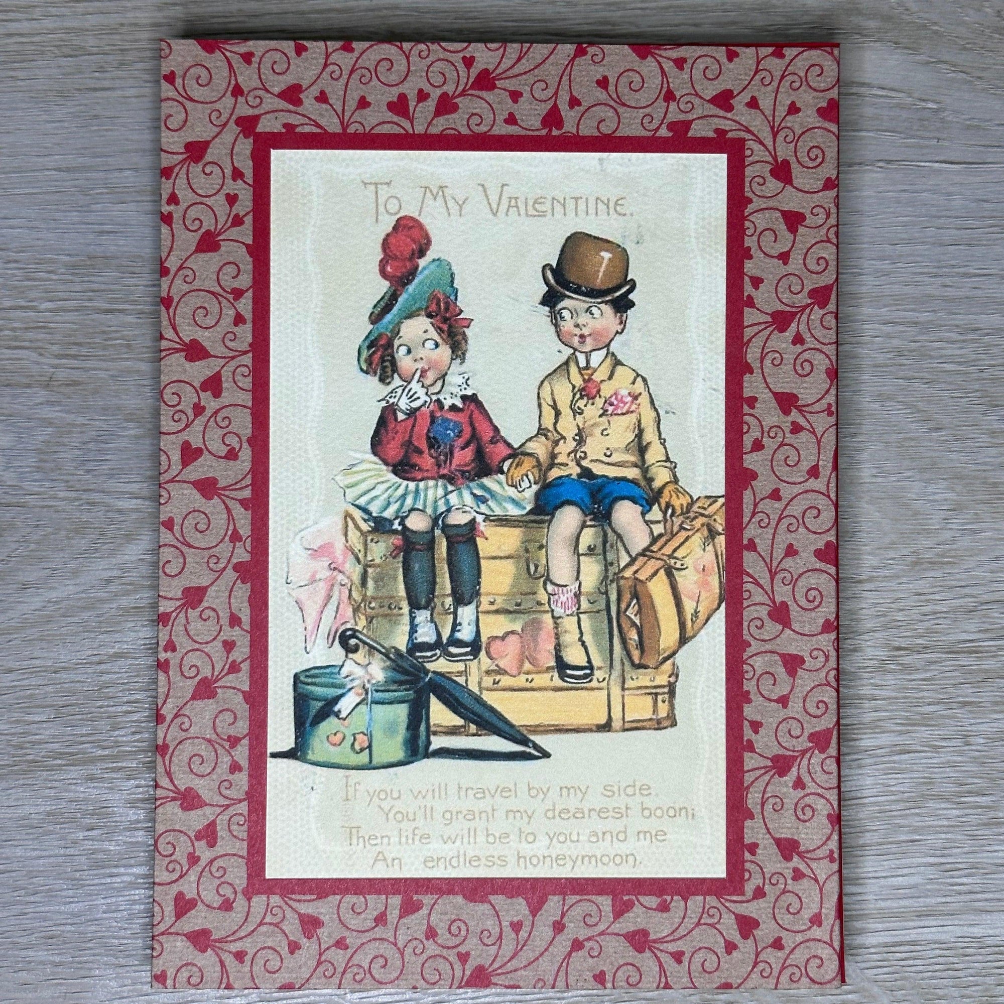 Traveling To My Valentine-Greetings from the Past-Plymouth Cards