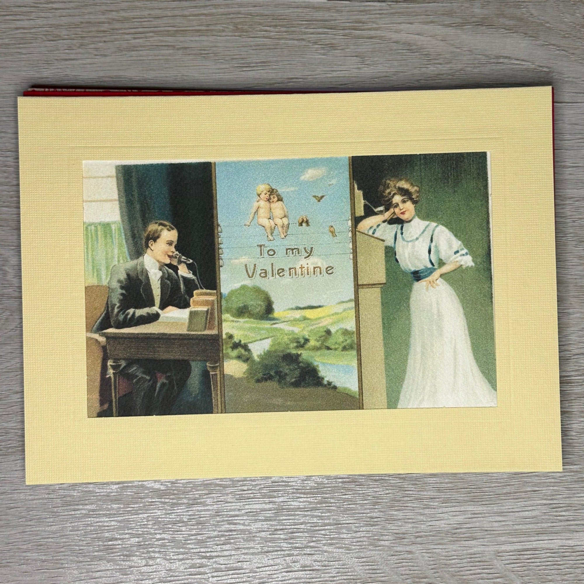 To My Valentine Phone-Greetings from the Past-Plymouth Cards